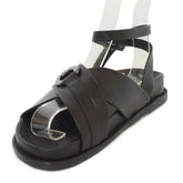 Papete Fivela Preto Tiras Em X Det Prata S 21564 0214 0003 Schutz